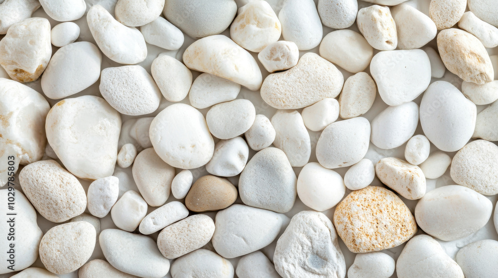 Background of white smooth pebble stones, close up Background of white smooth pebble stones, close up