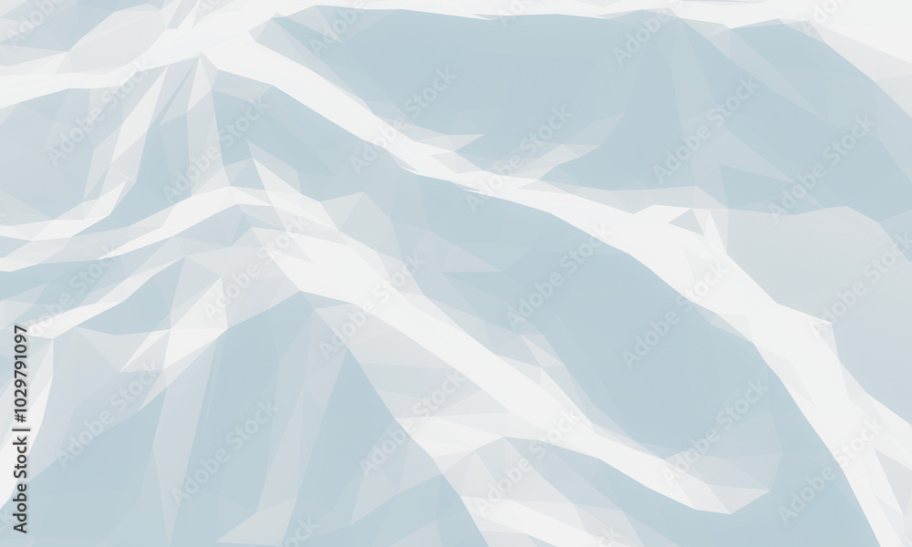 Obraz premium Abstract ice surface background. Low poly ice mountain