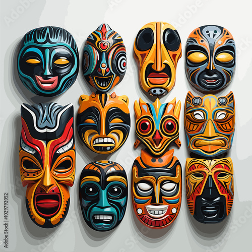 Tribal Mask Icons