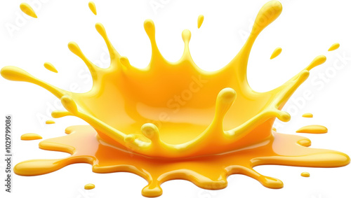 Yellow Cheese Splash Crown