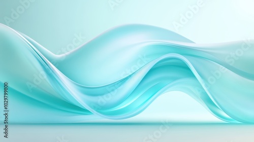 A blue wave with a white background. The wave is very long and has a lot of detail