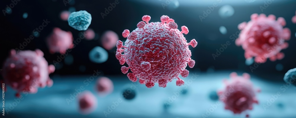 3D rendering of a virus with a white isolate background. 3D rendering of a virus with a white isolate background.
