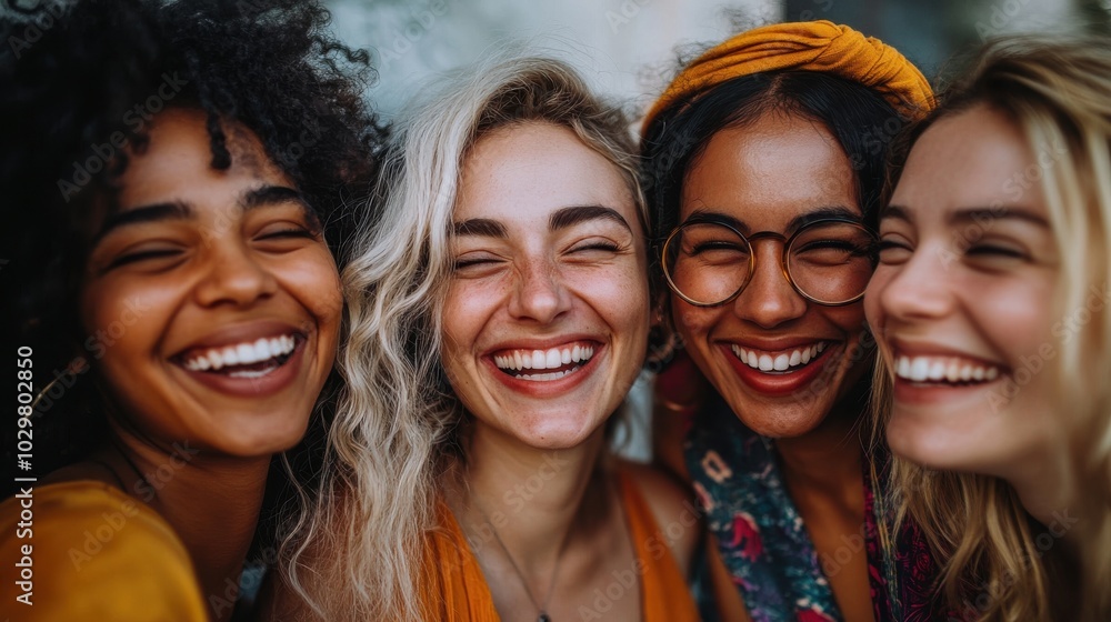 A detailed shot of a diverse group of people laughing together, their faces showing genuine joy and camaraderie, highlighting community and connection. A detailed shot of a diverse group of people laughing together, their faces showing genuine joy and camaraderie, highlighting community and connection.