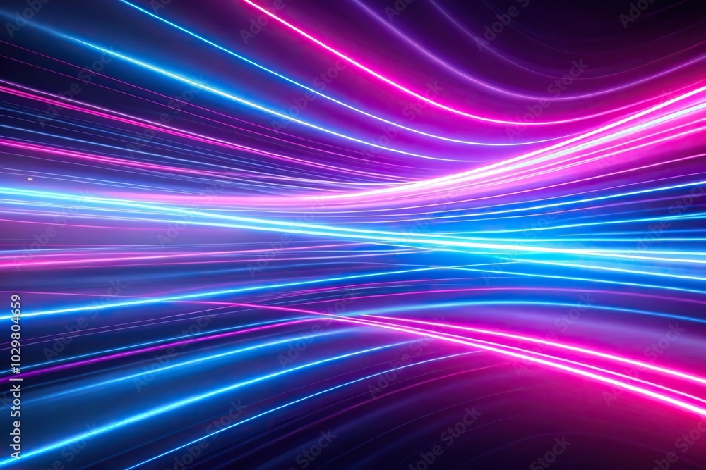 Vibrant neon abstract background with fast-moving pink and blue colors Vibrant neon abstract background with fast-moving pink and blue colors