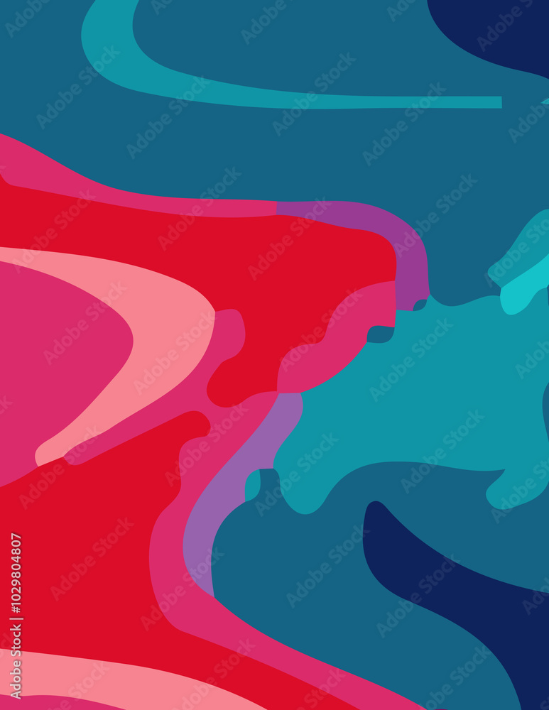 Obraz premium abstract background with untidy waves Illustration