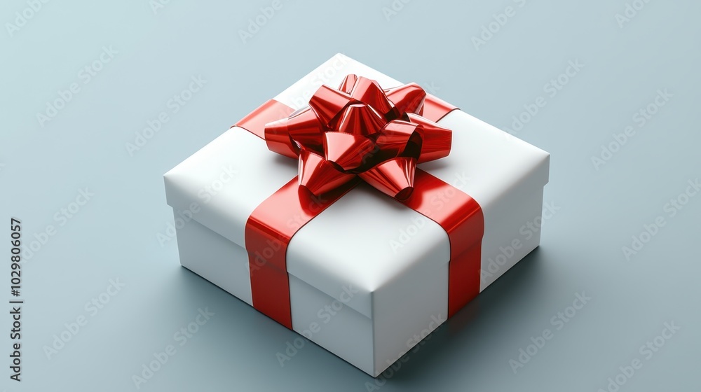 Obraz premium Elegant White Gift Card Mockup Design