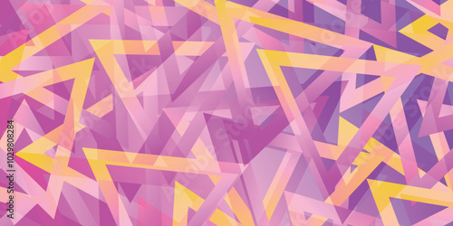 ピンク　三角　テクノロジー　模様　背景	