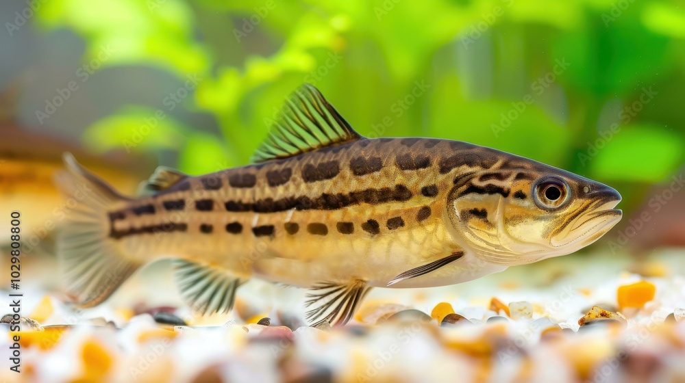 Experience the vivid colors and intricate details of freshwater fish in their natural river habitat, a true underwater gem. Experience the vivid colors and intricate details of freshwater fish in their natural river habitat, a true underwater gem.