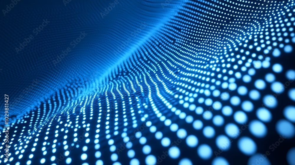 Abstract blue background with glowing particles Abstract blue background with glowing particles