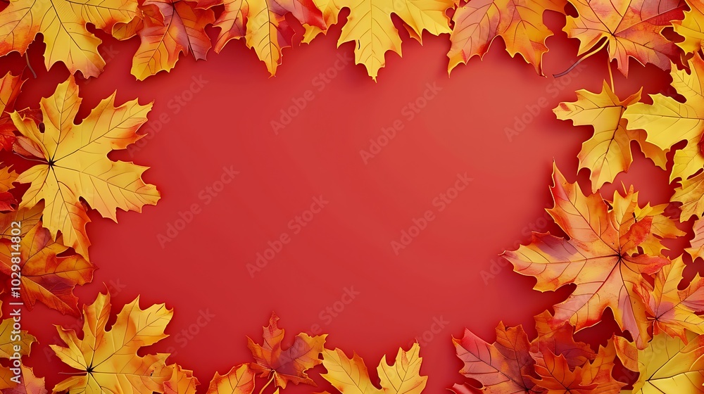 Autumn leaves background red orange yellow green leaves. Autumn leaves background red orange yellow green leaves.