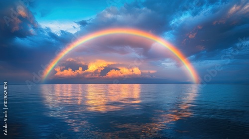 Rainbow over the Ocean