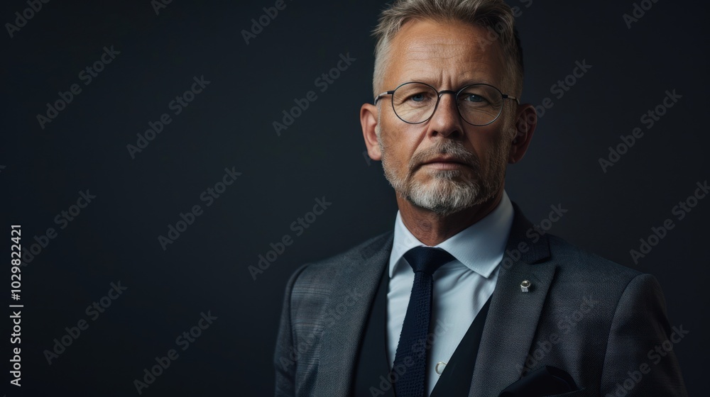 Portrait of a Confident Man in Suit Portrait of a Confident Man in Suit