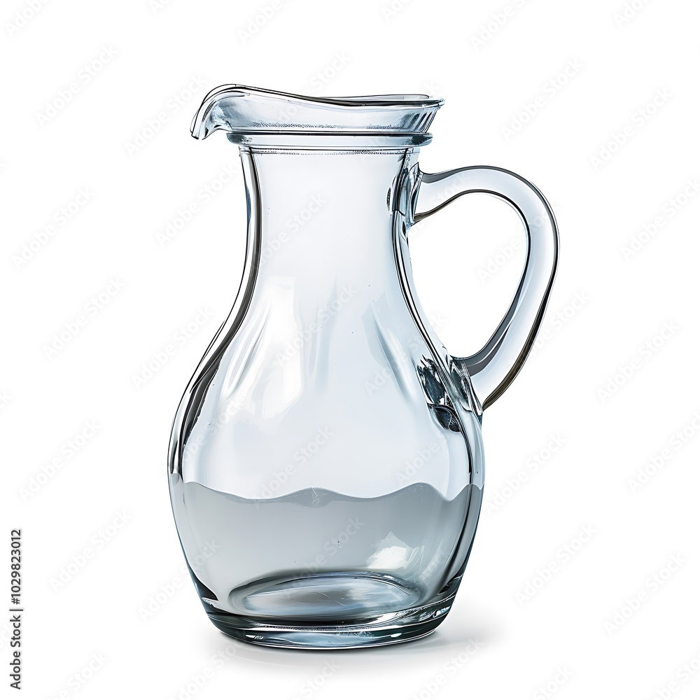 Glass jug isolated on white background Glass jug isolated on white background