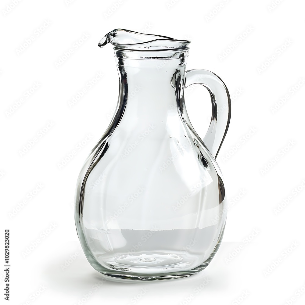 Glass jug isolated on white background Glass jug isolated on white background