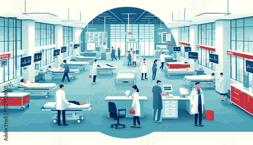Concept vector illustration of business situation.