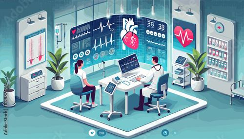 Concept vector illustration of business situation.
