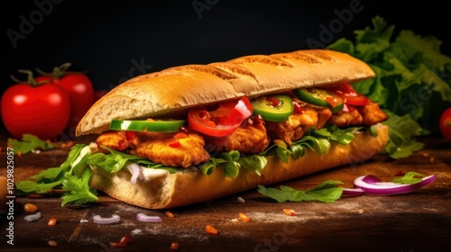 Spicy Chicken Sub Sandwich