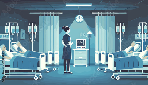 Concept vector illustration of business situation.