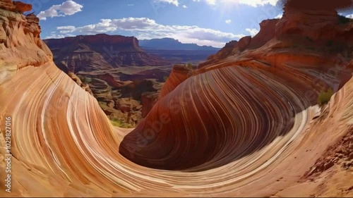 The Wave: Natural Wonder at Arizona-Utah Border hd 4K VIDEO CLIP
