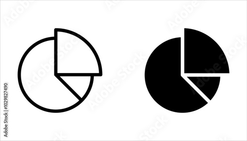 Pie chart infographic icon set. Circle diagram collection for infographic, data analysis, web design on white background