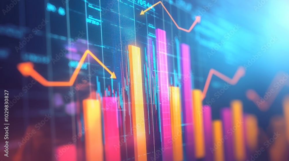 An abstract financial graph representing wealth management, with rising bars and arrows pointing upward. An abstract financial graph representing wealth management, with rising bars and arrows pointing upward.