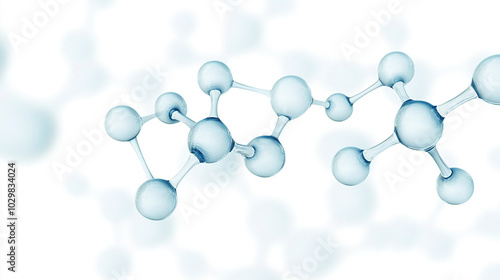 Fototapeta Naklejka Na Ścianę i Meble -  Molecular structure model technology background