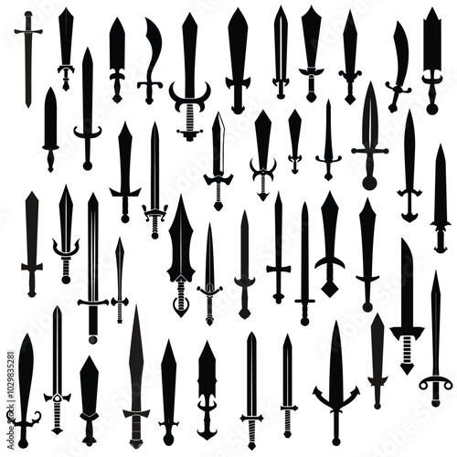 Elegant Silhouette of a Spear