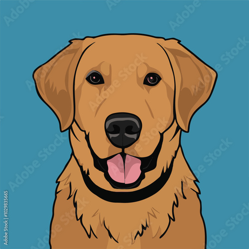 labrador retriever dog vector illustration Ai Generated