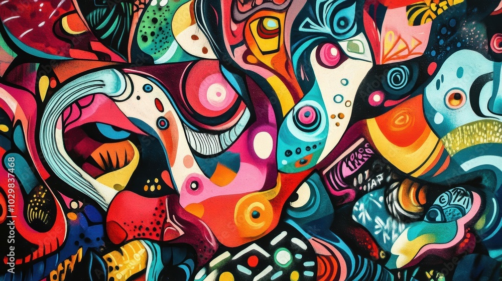 Abstract colorful graffiti art wall. Abstract colorful graffiti art wall.