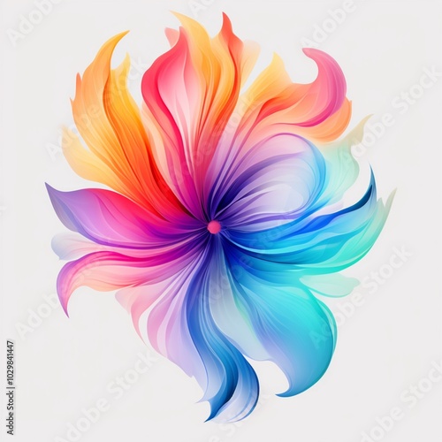 abstract background with flowers