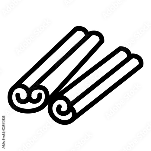 Cinnamon icon. Vector line icon
