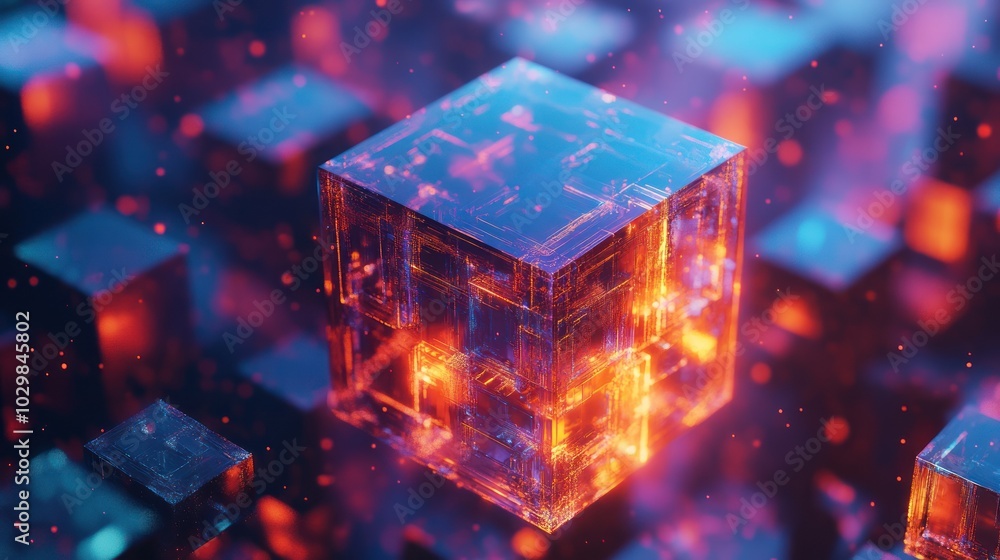 Abstract Digital Cube Abstract Digital Cube