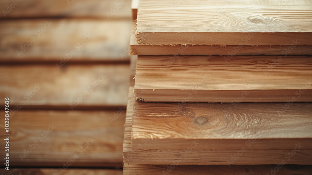 High-Definition Image of Freshly Cut Pine Wood Planks in a Workshop Setting Capturing the Warm Tones and Natural Beauty Ideal for Crafting and Design High-Definition Image of Freshly Cut Pine Wood Planks in a Workshop Setting Capturing the Warm Tones and Natural Beauty Ideal for Crafting and Design