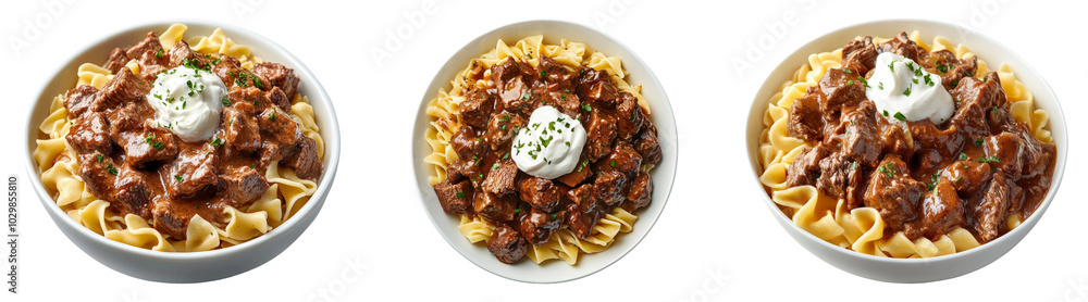Beef stew pasta bowl isolated on transparent PNG, great for gourmet recipe illustrations and food blog content Beef stew pasta bowl isolated on transparent PNG, great for gourmet recipe illustrations and food blog content