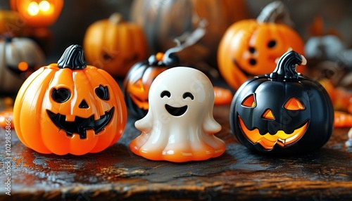 Colorful Halloween Candy Decorations for Celebrations