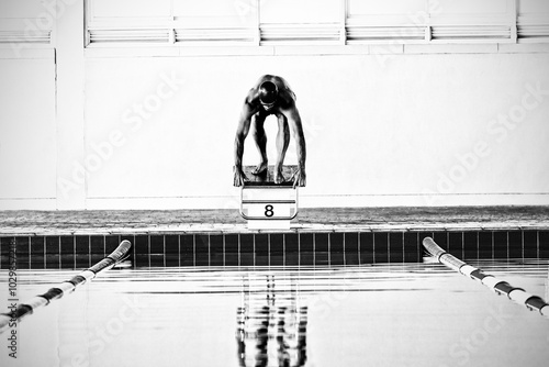 Swimmer ready to plunge