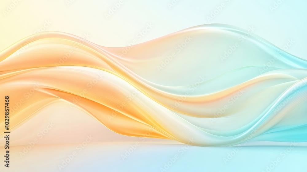 A wave of color with a blue and orange hue. The colors are blended together to create a sense of movement and fluidity. The image is abstract and has a dreamy, ethereal quality to it A wave of color with a blue and orange hue. The colors are blended together to create a sense of movement and fluidity. The image is abstract and has a dreamy, ethereal quality to it