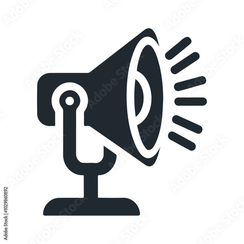 Spotlight black vector icon design