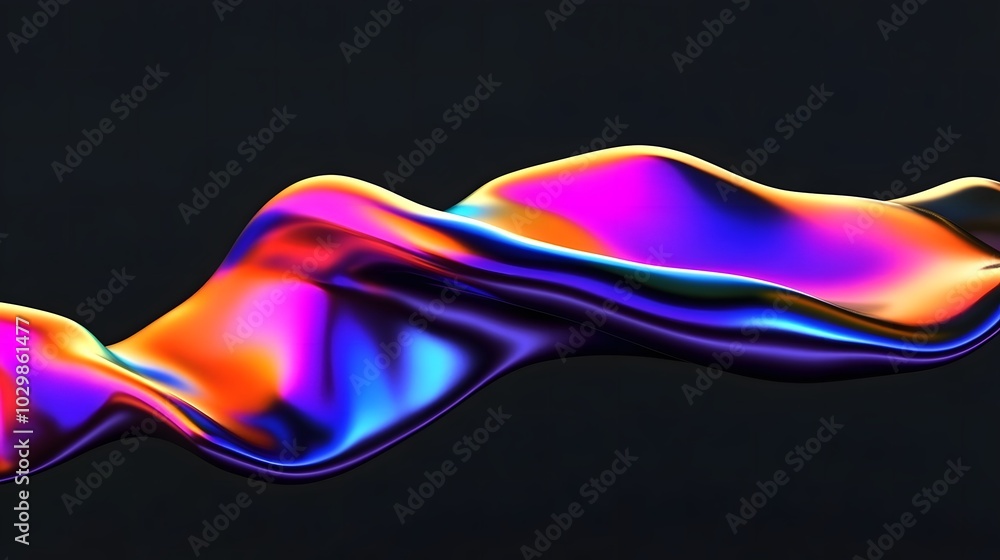 Obraz premium Abstract 3d render, background design, modern illustration