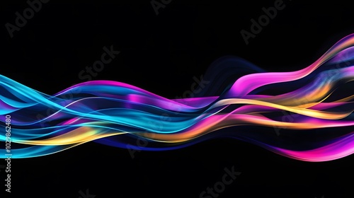 Abstract 3d render, futuristic background design, modern illustration