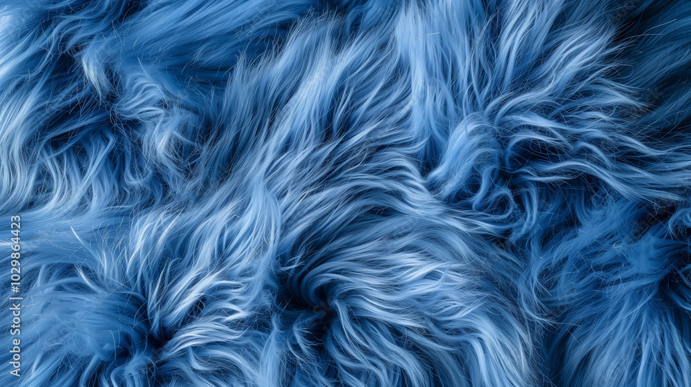 Soft Fluffy Blue Faux Fur Texture Background Soft Fluffy Blue Faux Fur Texture Background