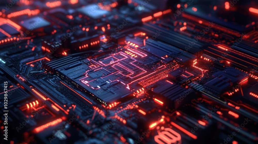 Obraz premium Circuit Board Abstract