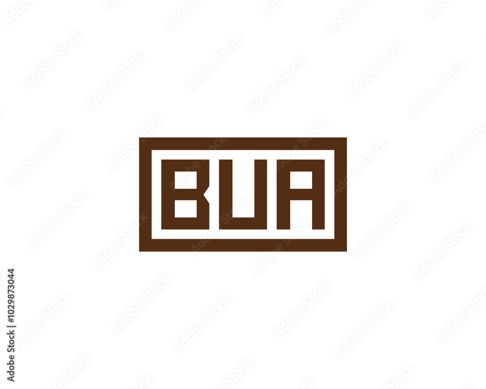 BUA logo design vector template. BUA BUA logo design vector template. BUA