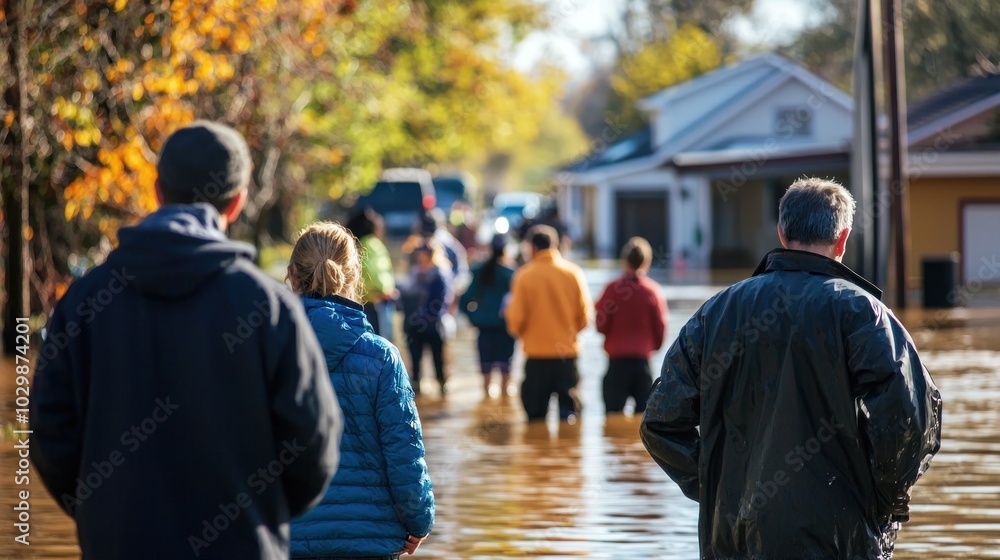 Citizens coming together to assist with natural disaster recovery. Citizens coming together to assist with natural disaster recovery.