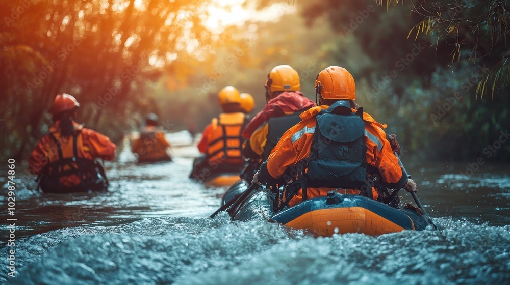 Rescue teams evacuating people from dangerous disaster zones. Rescue teams evacuating people from dangerous disaster zones.