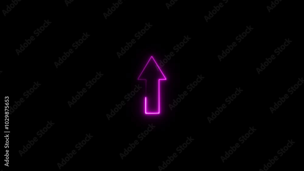 Neon Location Icon Animation. Neon Location Icon Animation.