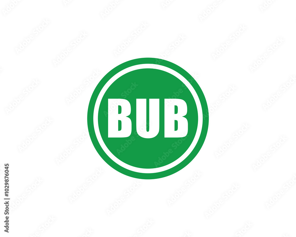 BUB Logo design vector template. BUB BUB Logo design vector template. BUB