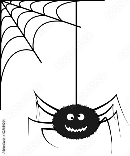 Creepy Halloween Spider And Web Decoration Designs