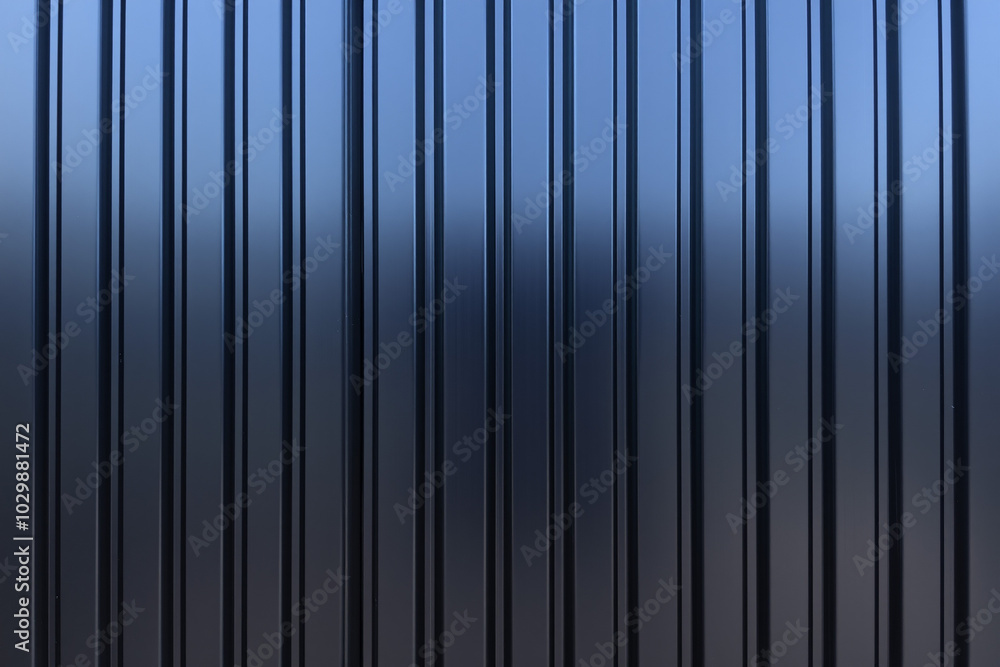 Black Metal Surface with Vertical Grooves.generative AI Black Metal Surface with Vertical Grooves.generative AI