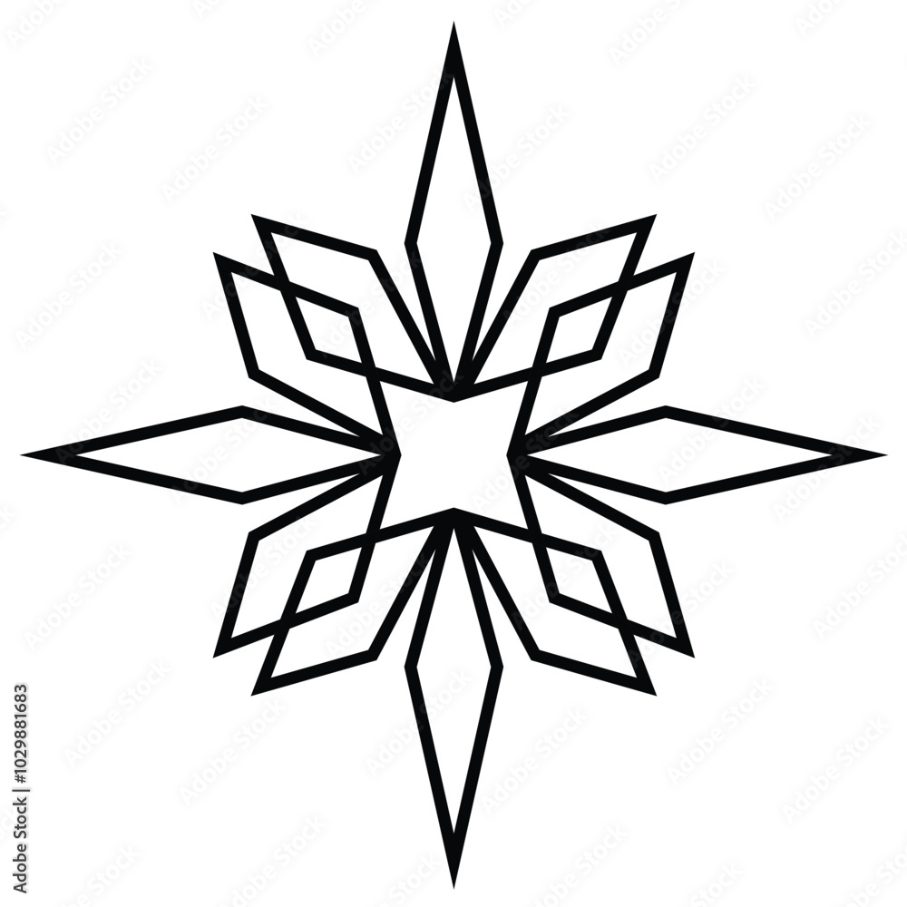 Obraz premium graphic vector of number 86 model ornament pattern with attractive black color lines on a white background